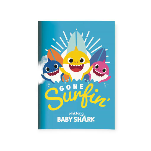 Picture of BABY SHARK NOTEBOOK B6 GONE SURFIN LINES